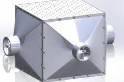 Wavy sinusoid mesh HX/Recuperator